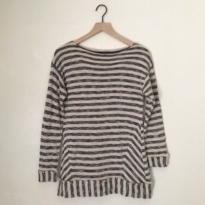 Soft Surroundings Marina Striped Tunic Sweater PXS